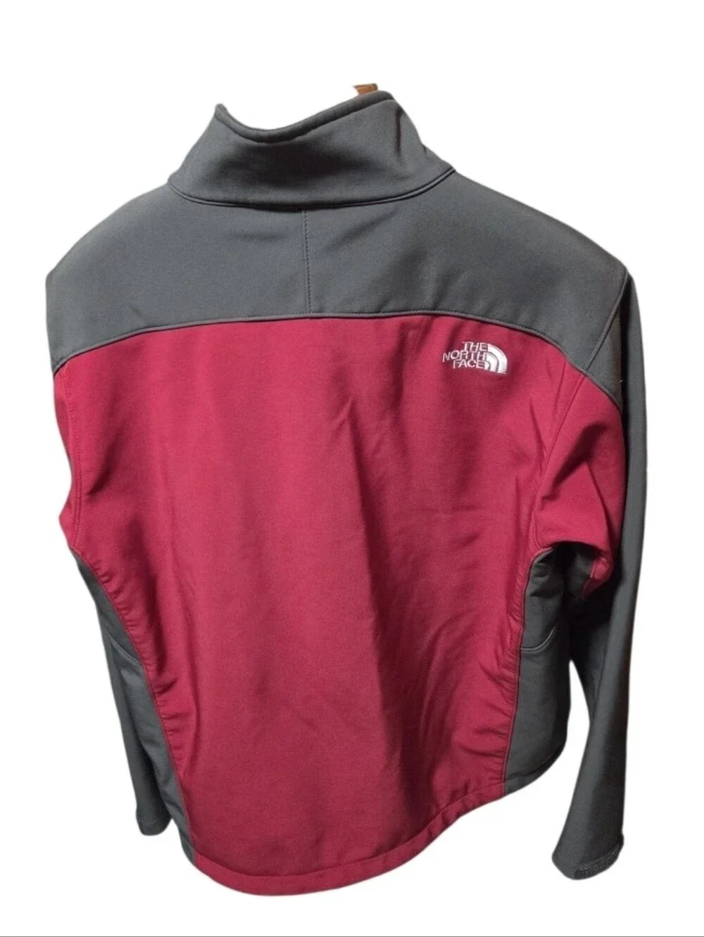 The North Face Mens Apex Bionic Softshell Jacket Red & Gray Size Large